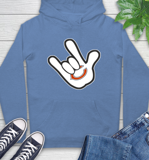 Chicago Bears NFL Football Mickey Rock Hand Disney Hoodie 11