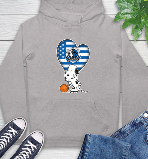 Dallas Mavericks NBA Basketball The Peanuts Movie Adorable Snoopy Hoodie 12