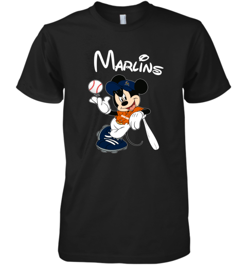 Baseball Mickey Team Miami Marlins Premium Men's T-Shirt