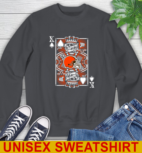 Cleveland Browns NFL Football The King Of Spades Death Cards Shirt Sweatshirt 7