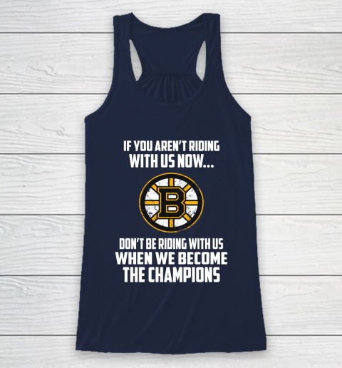 NHL Boston Bruins Hockey We Become The Champions Racerback Tank 8