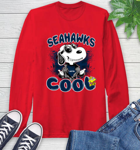 NFL Football Seattle Seahawks Cool Snoopy Shirt Long Sleeve T-Shirt 12