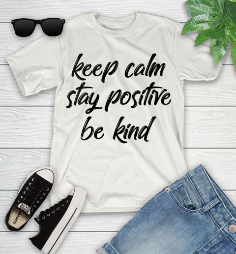 Nurse Shirt Womens Keep Calm Positive Kind T Shirt Youth T-Shirt