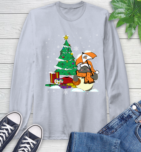 New York Knicks NBA Basketball Cute Tonari No Totoro Christmas Sports Long Sleeve T-Shirt 6