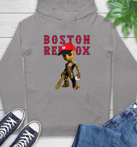 MLB Boston Red Sox Groot Guardians Of The Galaxy Baseball Hoodie 6