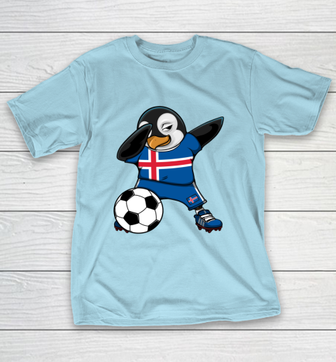 Dabbing Penguin Iceland Soccer Fans Jersey Football Lovers T-Shirt 20