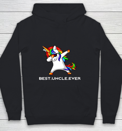 Funny Best Uncle Ever Dabbing Unicorn Youth Hoodie