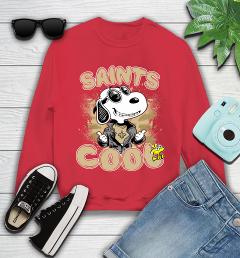 NFL Football New Orleans Saints Cool Snoopy Shirt Youth Sweatshirt 6