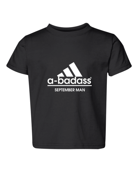 A Badass September Men Are Born In March Toddler Fine Jersey Tee