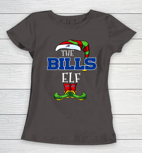 Buffalo Bills Christmas ELF Funny NFL Women's T-Shirt 7