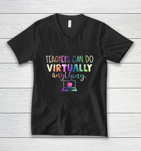 Teachers Can Do Virtually Anything V-Neck T-Shirt