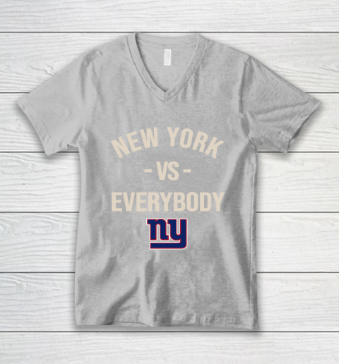 New York Giants Vs Everybody V-Neck T-Shirt 3
