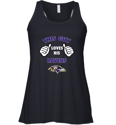 u8cc this guy loves his baltimore ravens flowy tank 32 front midnight