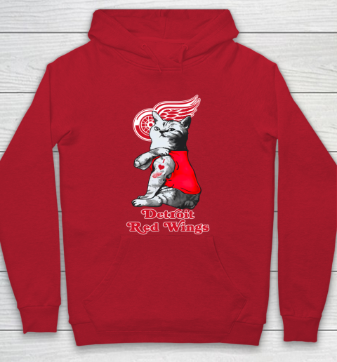 NHL My Cat Loves Detroit Red Wings Hockey Hoodie 7
