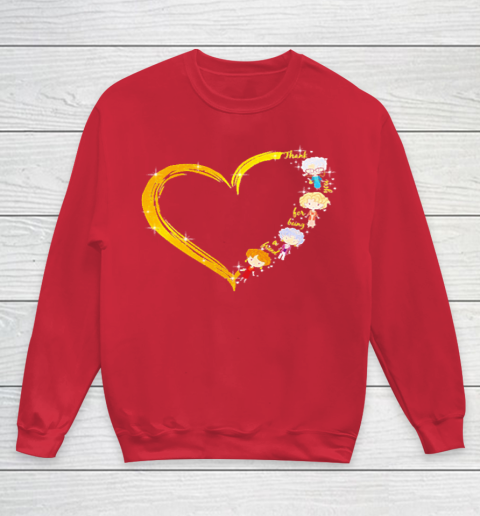 Heart The Golden Girls Thank you for being a friend Youth Sweatshirt 7