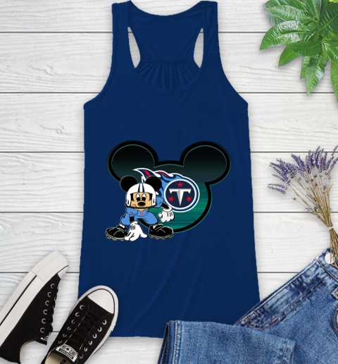 NFL Tennessee Titans Mickey Mouse Disney Football T Shirt Racerback Tank 9