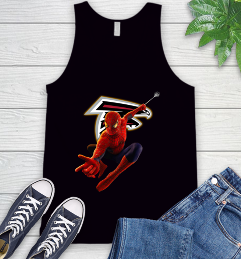 NFL Spider Man Avengers Endgame Football Atlanta Falcons Tank Top 2