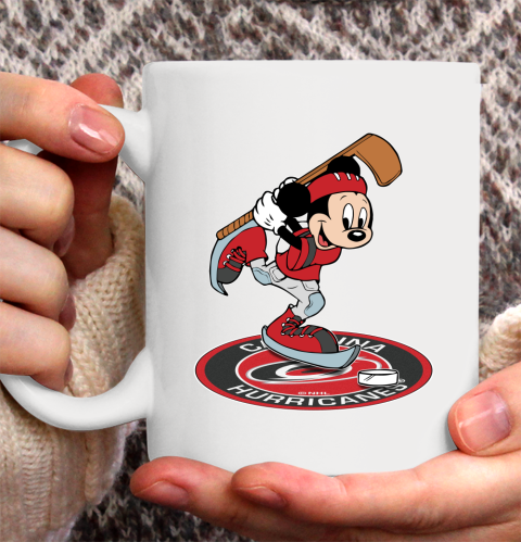 NHL Hockey Carolina Hurricanes Cheerful Mickey Disney Shirt Ceramic Mug 15oz 2