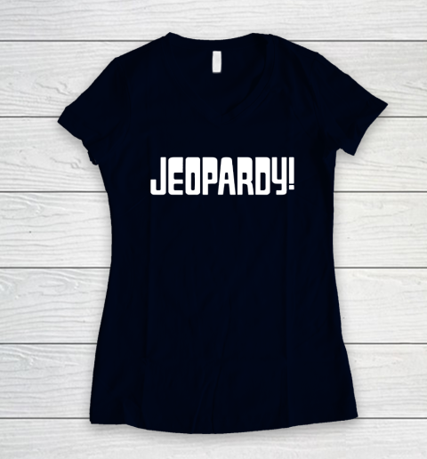 Jeopardy Game Show Funny Women's V-Neck T-Shirt 2