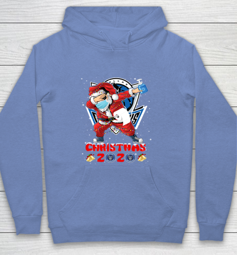 Dallas Mavericks Funny Santa Claus Dabbing Christmas 2020 NBA Youth Hoodie 8