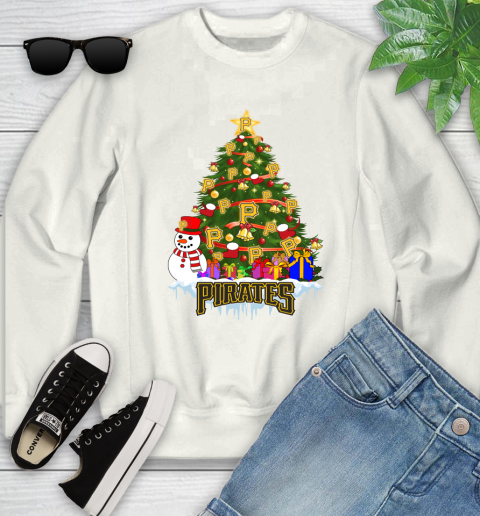 Pittsburgh Pirates Merry Christmas MLB Baseball Sports Youth Sweatshirt