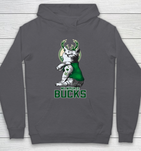 NBA Basketball My Cat Loves Milwaukee Bucks Hoodie 5 NBA Basketball My Cat Loves Milwaukee Bucks Hoodie - Image 5