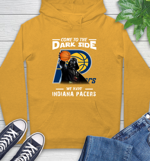 NBA Come To The Dark Side We Have Indiana Pacers Star Wars Darth Vader Basketball Hoodie 2