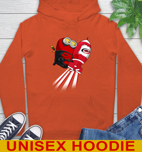 NHL Hockey Carolina Hurricanes Deadpool Minion Marvel Shirt Hoodie 4
