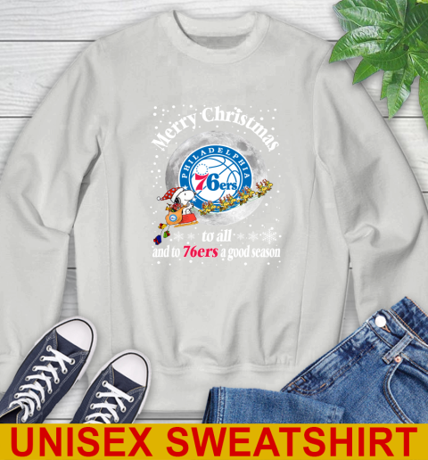 Philadelphia 76ers Merry Christmas To All And To 76ers A Good Season NBA Basketball Sports Sweatshirt 5