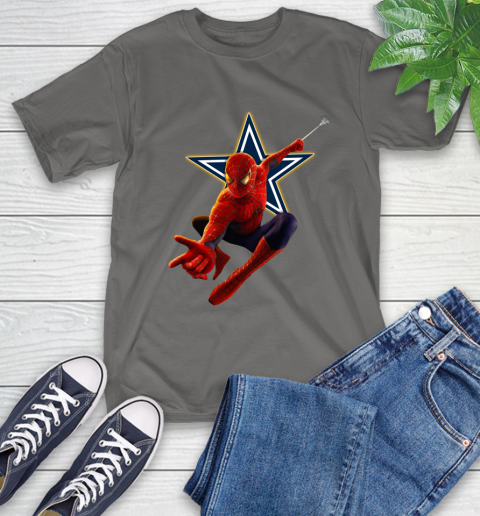 NFL Spider Man Avengers Endgame Football Dallas Cowboys T-Shirt 9