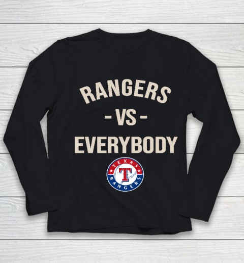 Texas Rangers Vs Everybody Youth Long Sleeve