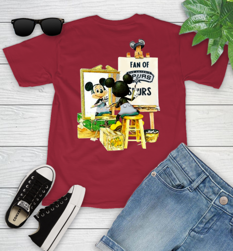 NBA Basketball San Antonio Spurs Mickey Drawing Shirt 105