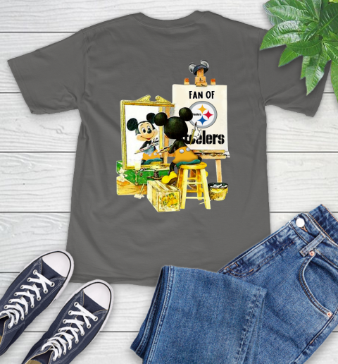 NFL Football Pittsburgh Steelers Mickey Drawing Shirt 11