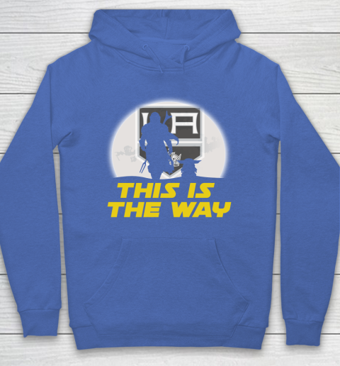 Los Angeles Kings NHL Ice Hockey Star Wars Yoda And Mandalorian This Is The Way Hoodie 6