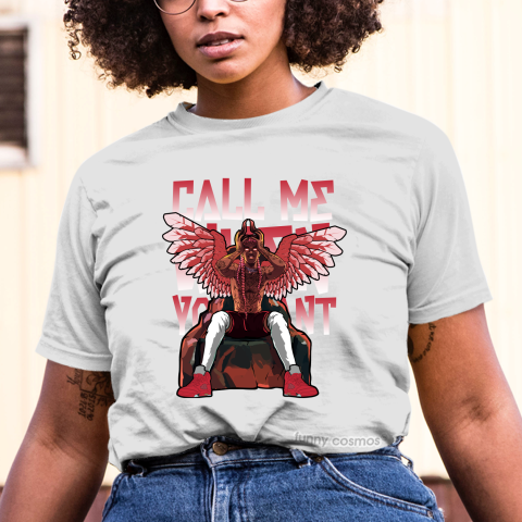Air Jordan 5 Red Suede Matching Sneaker Tshirt Call Me When You Want v2 Red Jordan Tshirt