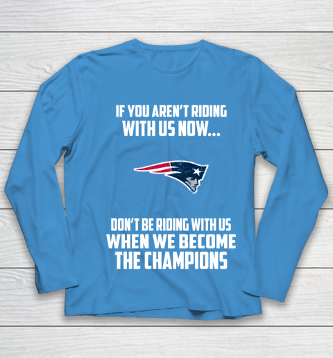 NFL New England Patriots Football We Become The Champions Youth Long Sleeve 5