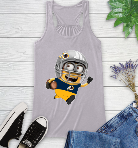 NFL Washington Redskins Minions Disney Football Sports Racerback Tank 5
