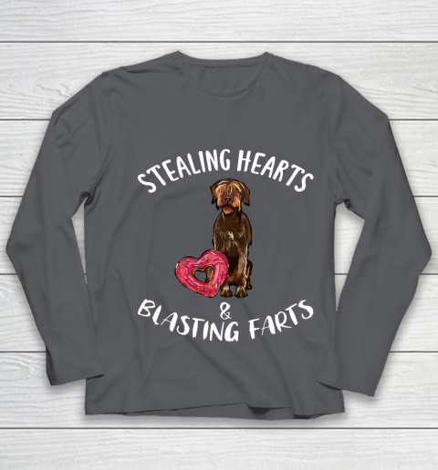 Stealing Hearts Blasting Farts Wirehaired Pointing Griffon Youth Long Sleeve 6