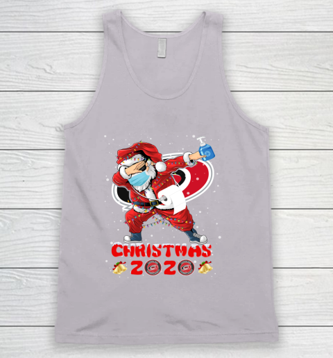 Carolina Hurricanes Funny Santa Claus Dabbing Christmas 2020 NHL Tank Top 3