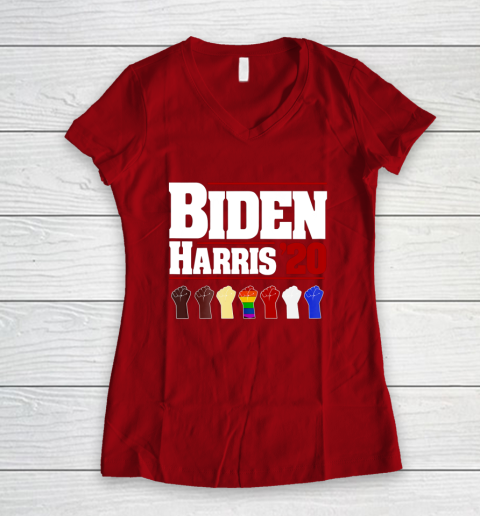 Joe Biden Kamala Harris 2020 Shirt Men Women Kamala Harris Women's V-Neck T-Shirt 8