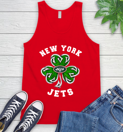 NFL New York Jets Three Leaf Clover St Patrick's Day Football Sports Tank Top 5