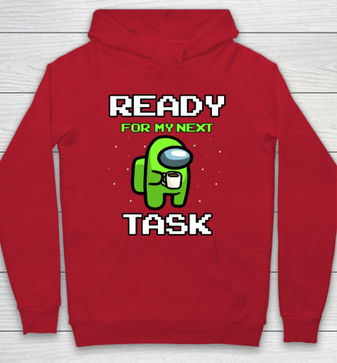 Among Us Shirt Ready For Work Green Hoodie 6
