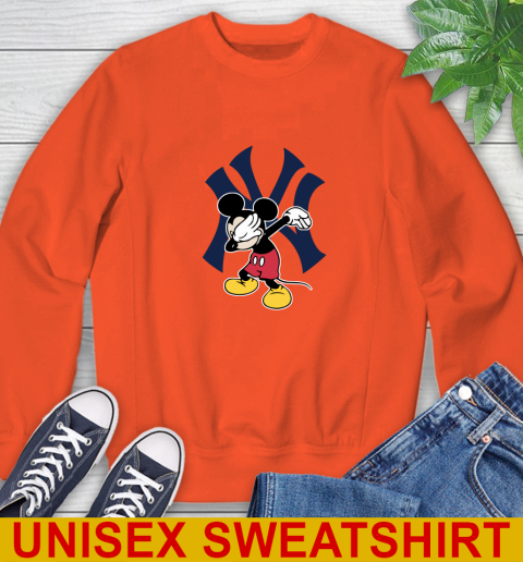 New York Yankees MLB Baseball Dabbing Mickey Disney Sports Sweatshirt 4