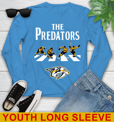 NHL Hockey Nashville Predators The Beatles Rock Band Shirt Youth Long Sleeve 8