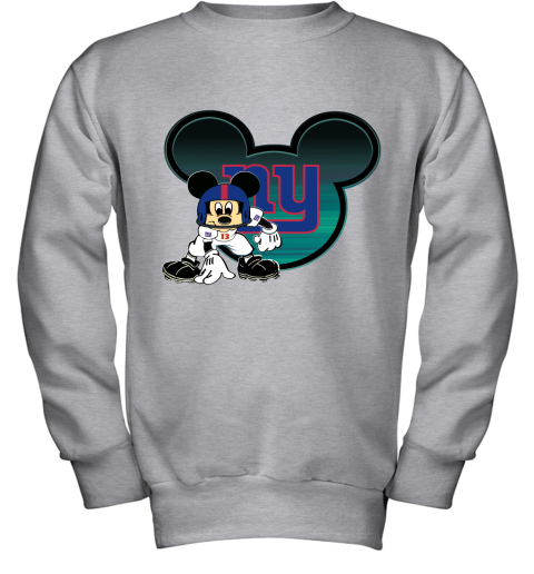 NFL New York Giants Mickey Mouse Disney Football T Shirt tFJCIF6VV2L youth sweatshirt 47 95 151514 front sport grey