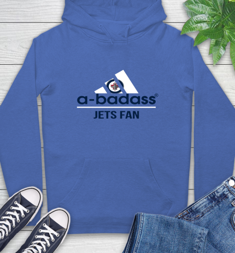 NHL A Badass Winnipeg Jets Fan Adidas Hockey Sports Hoodie 9