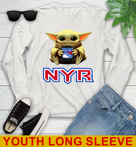 NHL Hockey New York Rangers Star Wars Baby Yoda Shirt 133