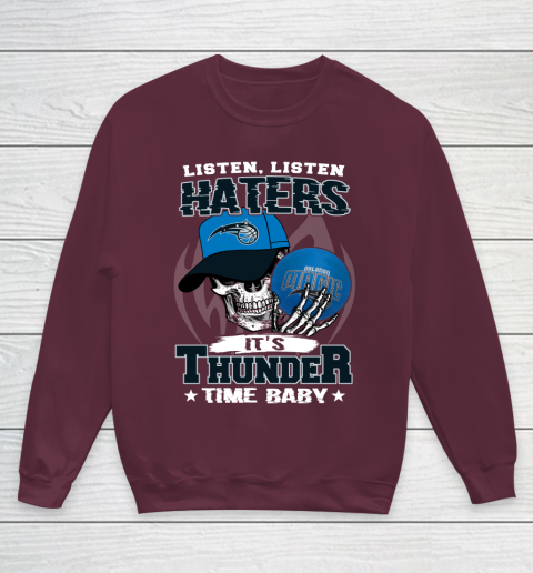 Listen Haters It is MAGIC Time Baby NBA Youth Sweatshirt 4
