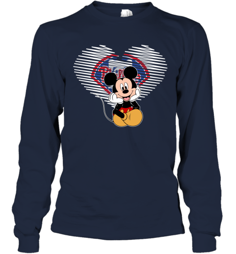 MLB Philadelphia Phillies The Heart Mickey Mouse Disney Baseball T Shirt pIArErC6p20 long sleeve tee 14 95 151514 front navy