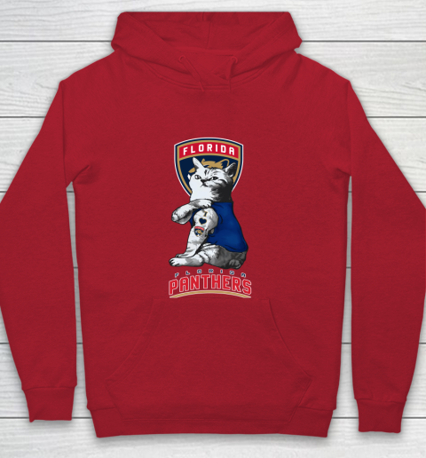 NHL My Cat Loves Florida Panthers Hockey Youth Hoodie 7
